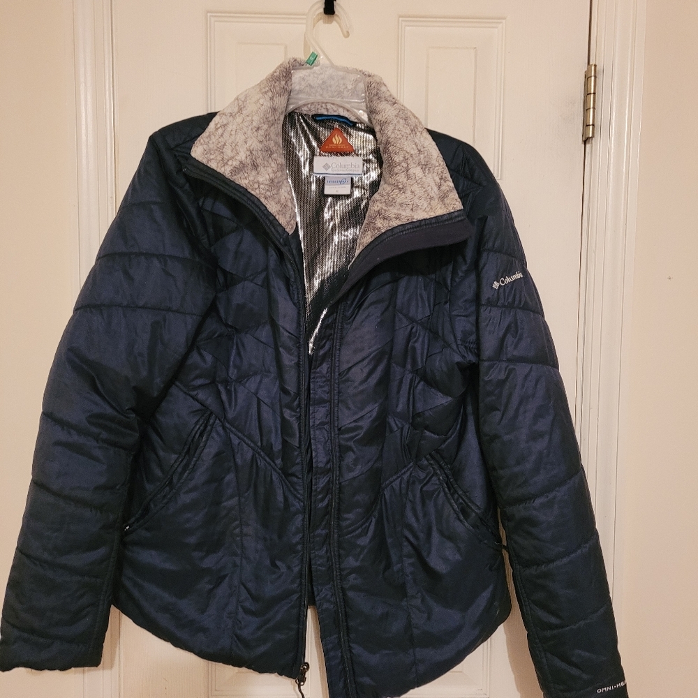 Womens Columbia brand XL Onni Heat coat Navy